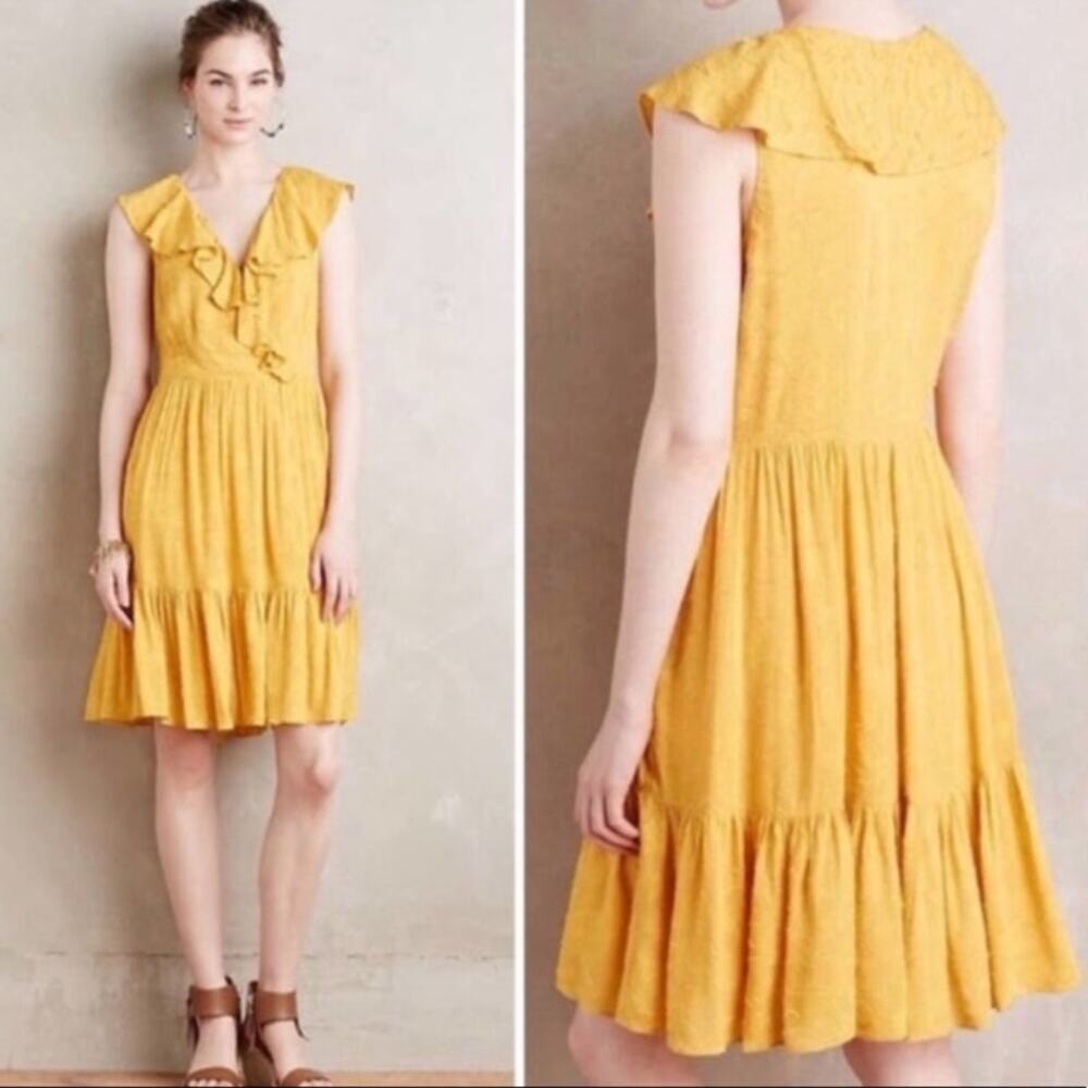 HD in Paris Ginya Goldenrod Ruffle Dress 2 Anthro